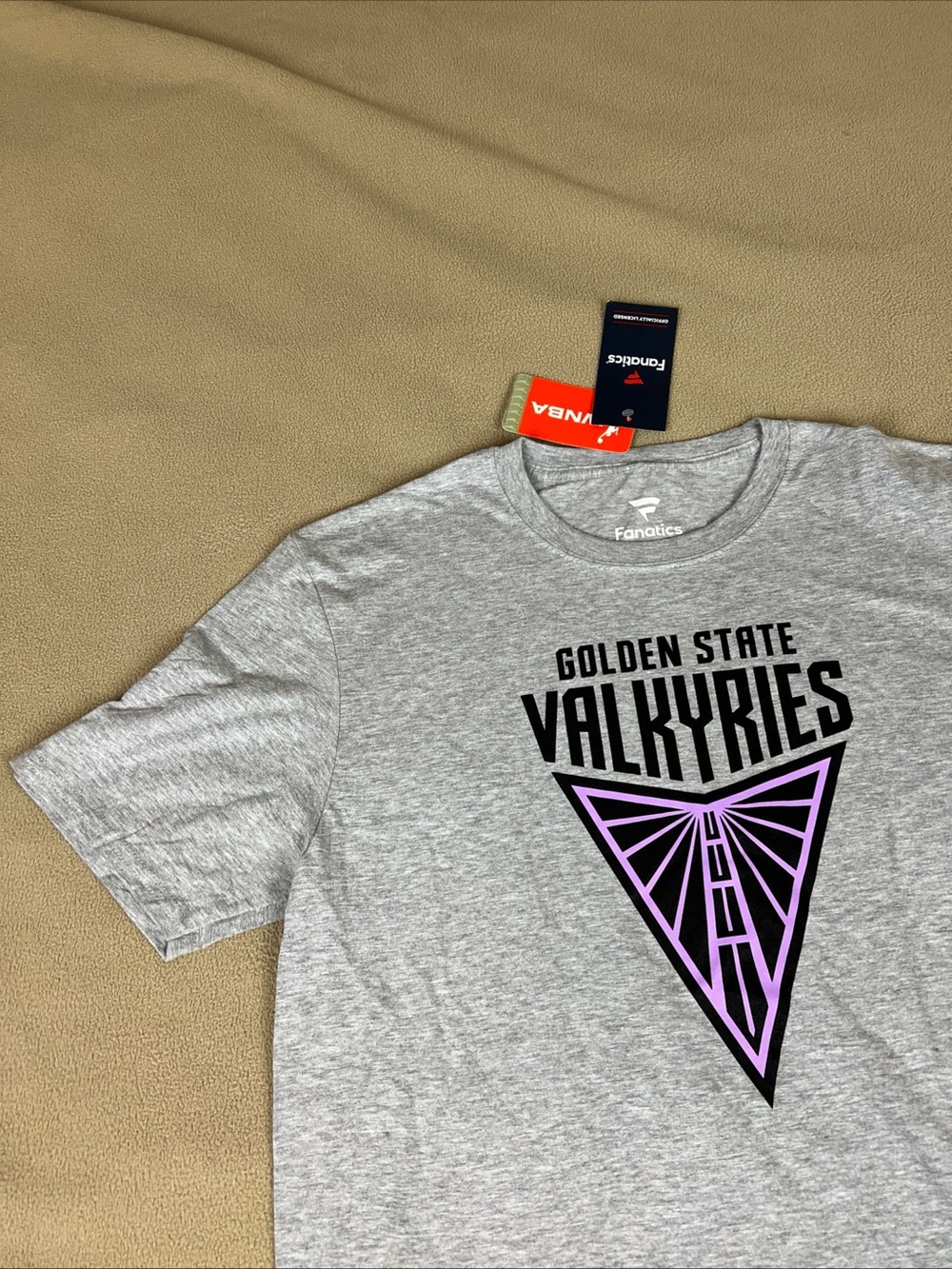Fanatics WNBA Golden State Valkyries T-Shirt. Gray. Official. Men's Sz Large